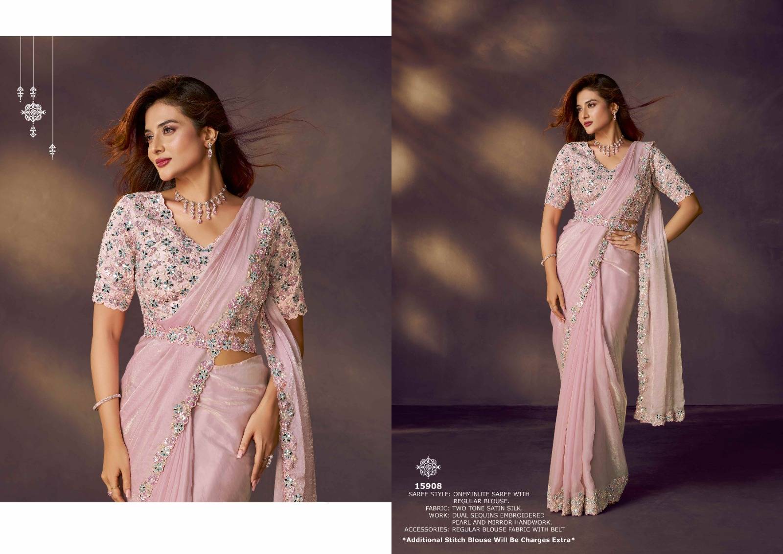 MOHMANTHAN ODYSSEY 15900 by Mahotsav 15907 to 15920 Series Indian Traditional Wear & Occasional Stitched Sarees At Wholesale Price